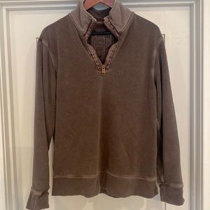 Gap - Brown French Terry Quarter Zip (L)